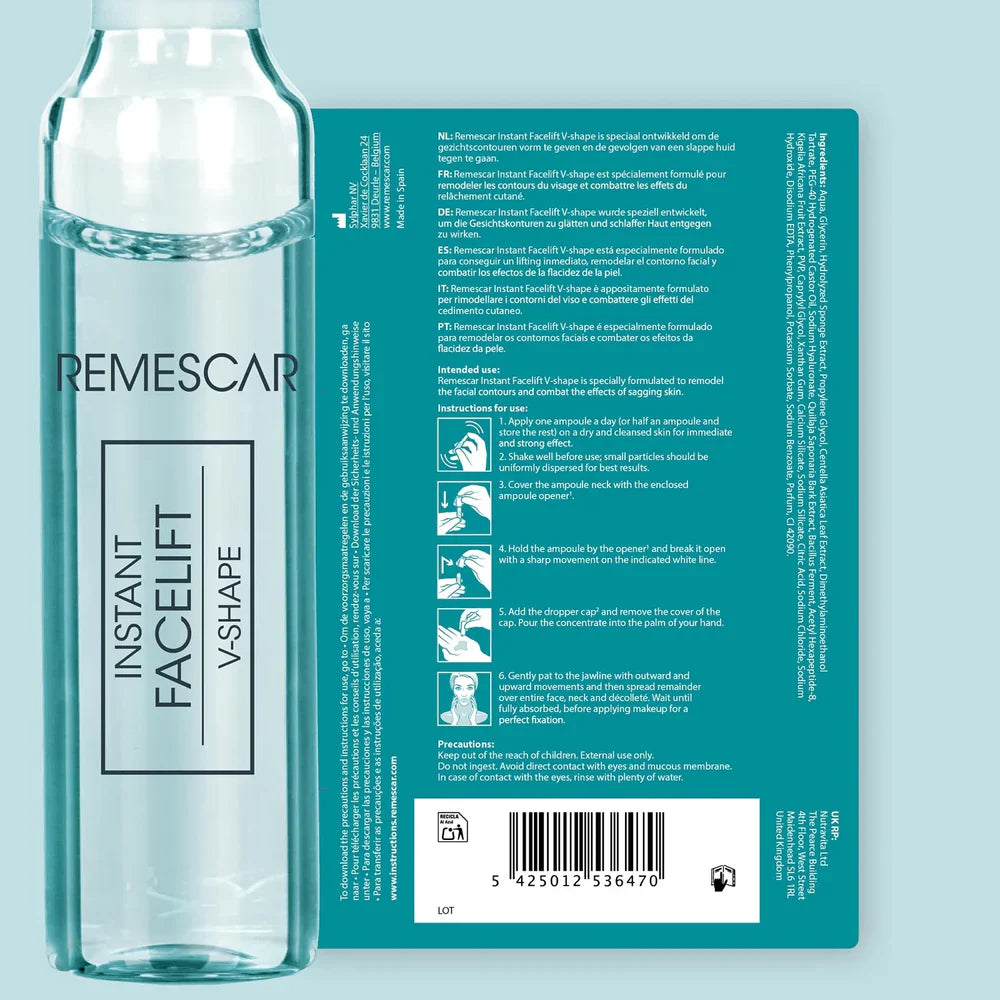 Remesacar ampoules pour le levage instantané et le contour facial en forme de V 5x2 ml