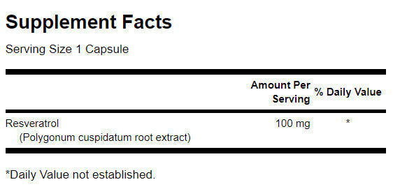 Resvératrol 100 mg - 30 capsules