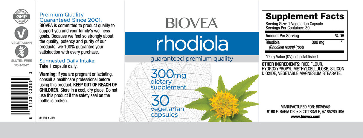 Caps Rhodiola 300 mg/30