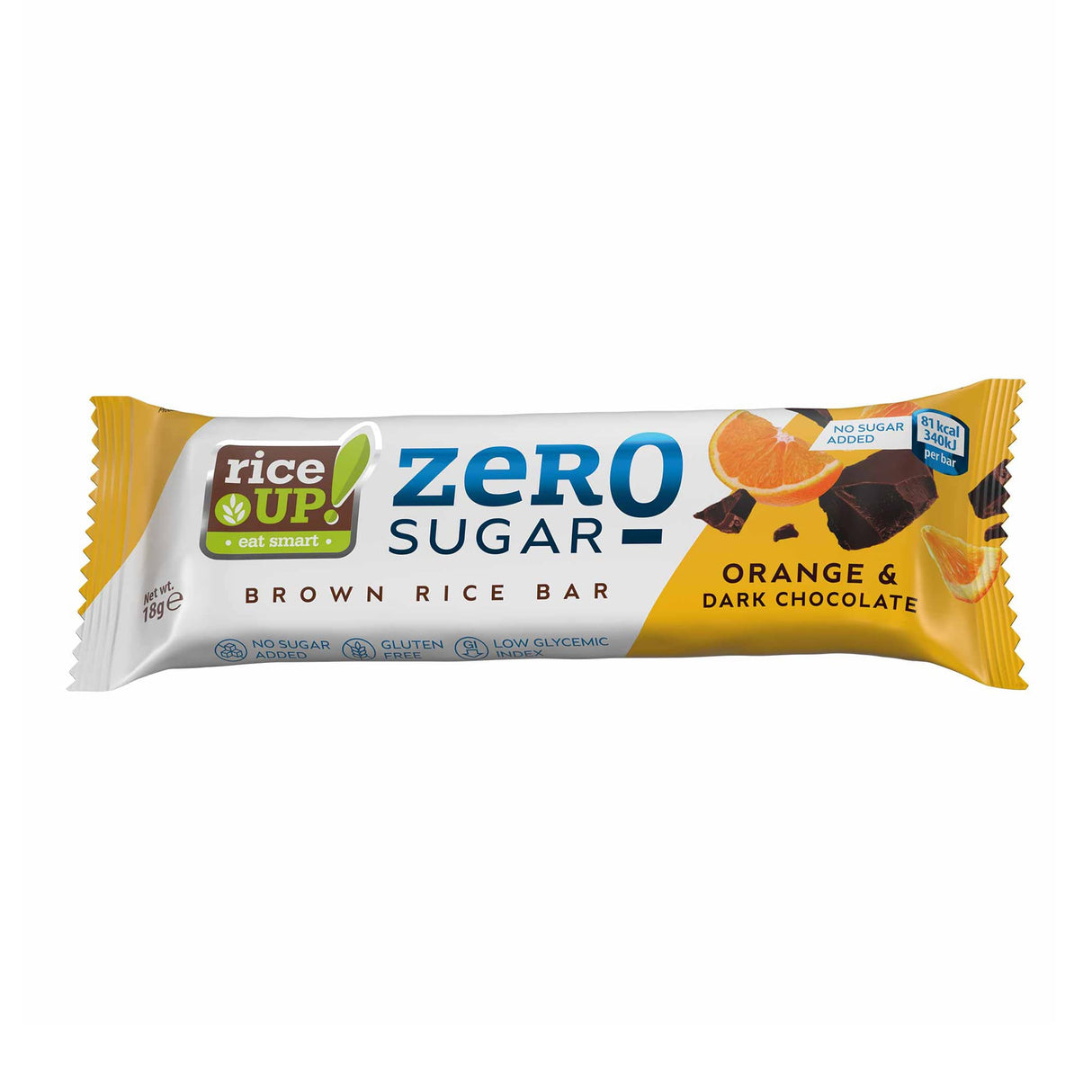 RiceUP! ZERO SUGAR - Rice bar 18 g - Nutra Best Europe