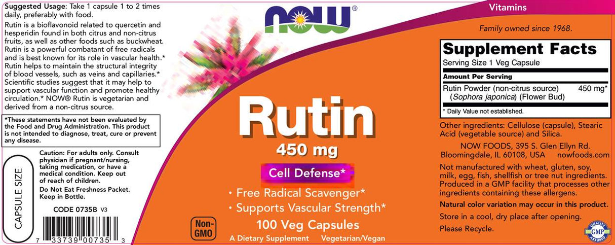 Rutin 450 mg - 100 capsules