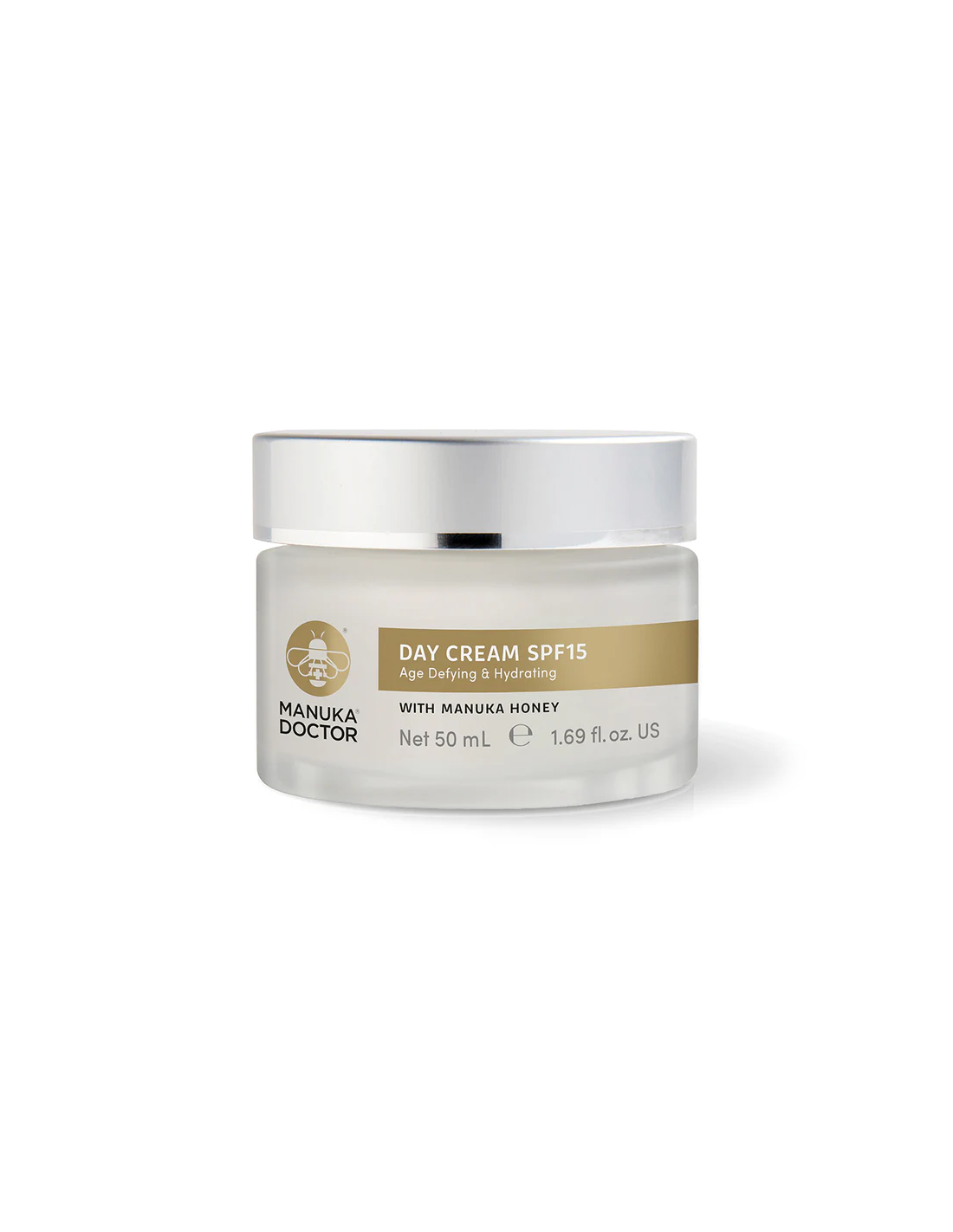 Crème de visage anti-âge quotidien hydratant SPF 15 avec du miel manuka, 50 ml