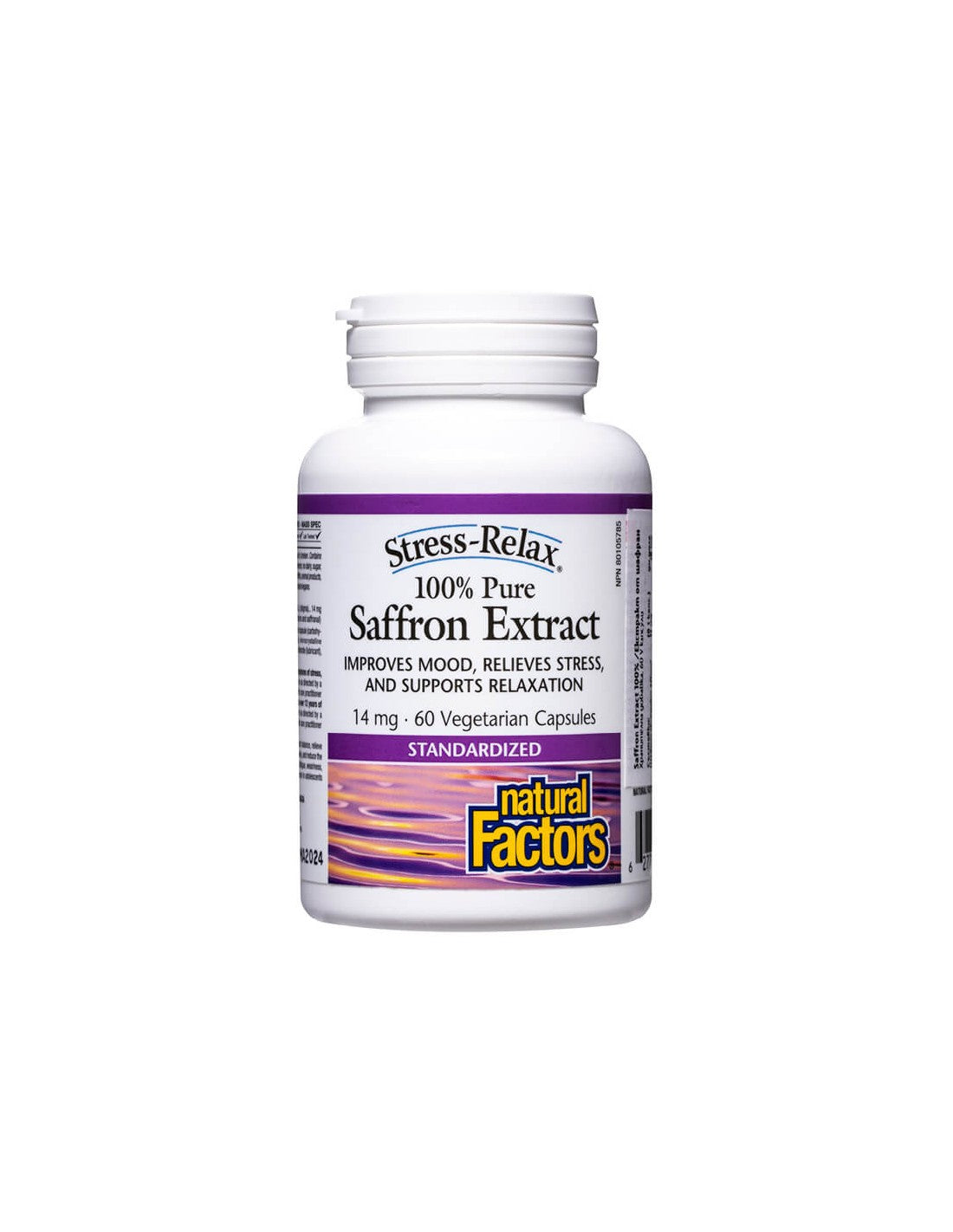 Extrait de safran 100% Extrait de safran 60 capsules V <tc>Natural Factors</tc>