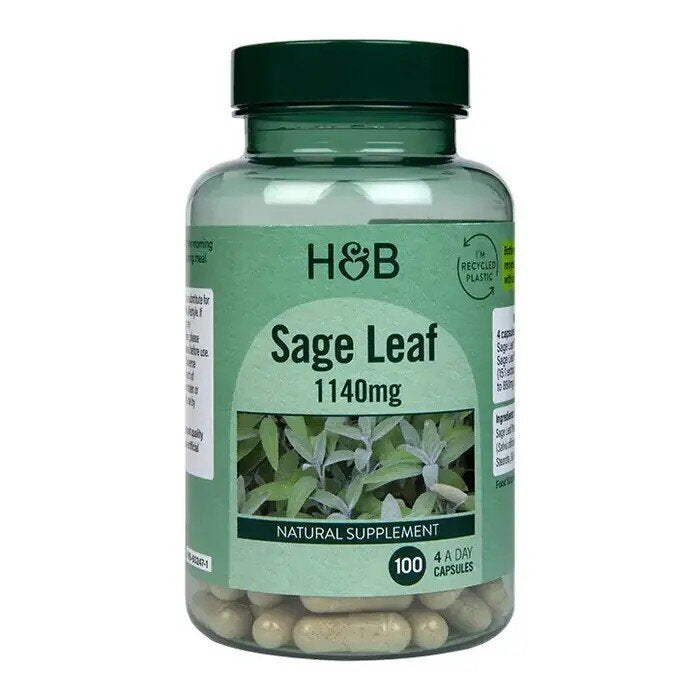 Salvia (feuille de sauge) (Sage) 285 mg 100 capsules Holland & Barrett