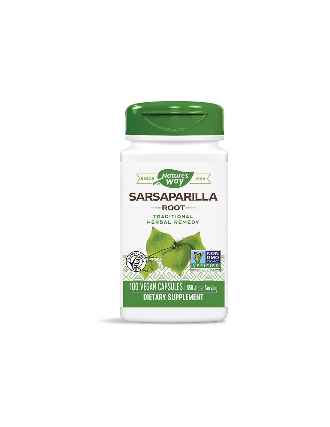Racine de Sarsaparilla 425 mg - 100 capsules