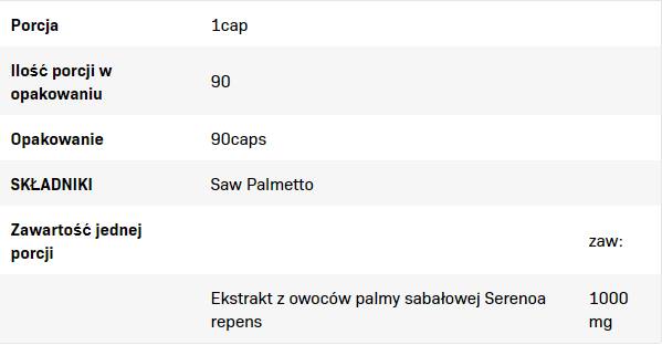 Saw Palmetto 1000 mg - 90 capsules