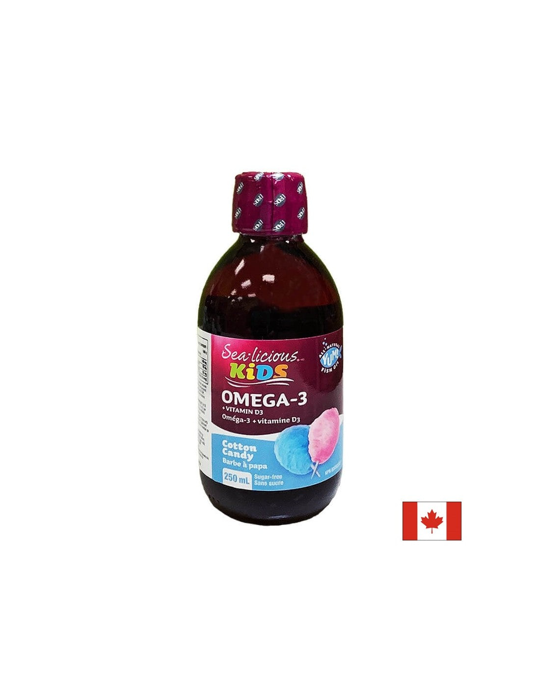Sea-Licious® Kids Oméga-3 + Vitamine D3/Oméga-3 1500 mg + Vitamine D3 400 UI pour enfants, 250 ml <tc>Natural Factors</tc>