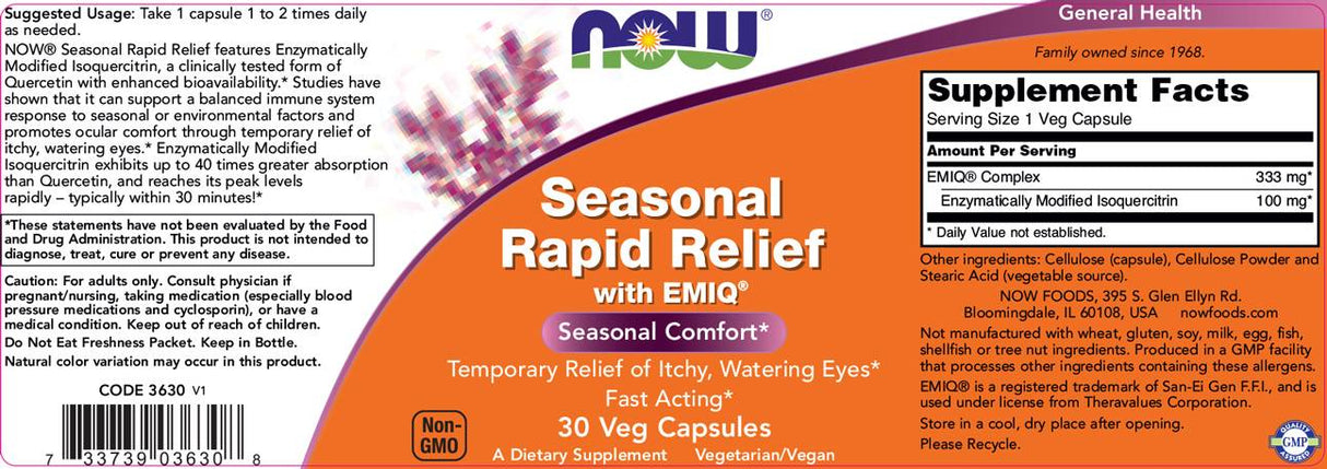 Soulagement rapide saisonnier - 30 capsules