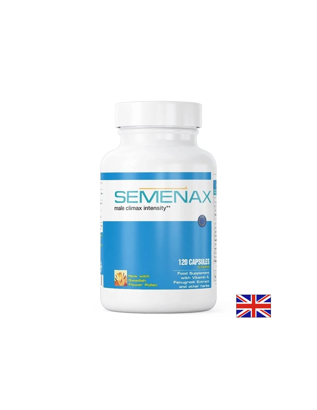 Formule de puissance masculine Semenax, 120 capsules