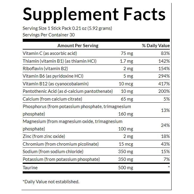 Hydrater simplement | Mélange d'hydratation d'électrolyte sans sucre - 30 paquets