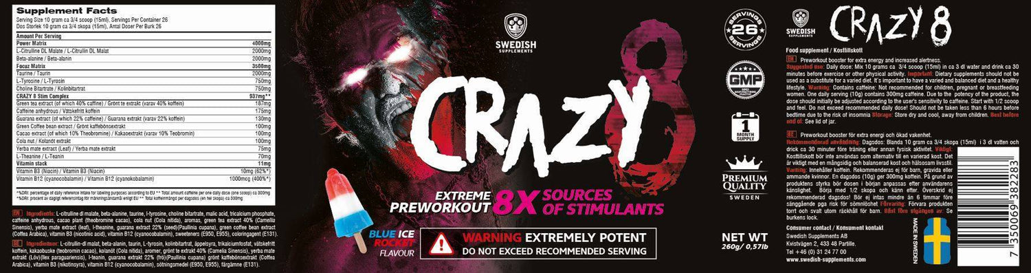 Crazy 8/Extreme Prewor - 260 grammes