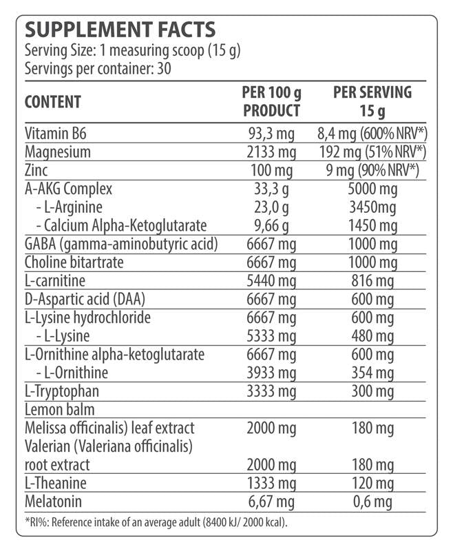 Dors et détendez-vous | Booster GH - 450 grammes