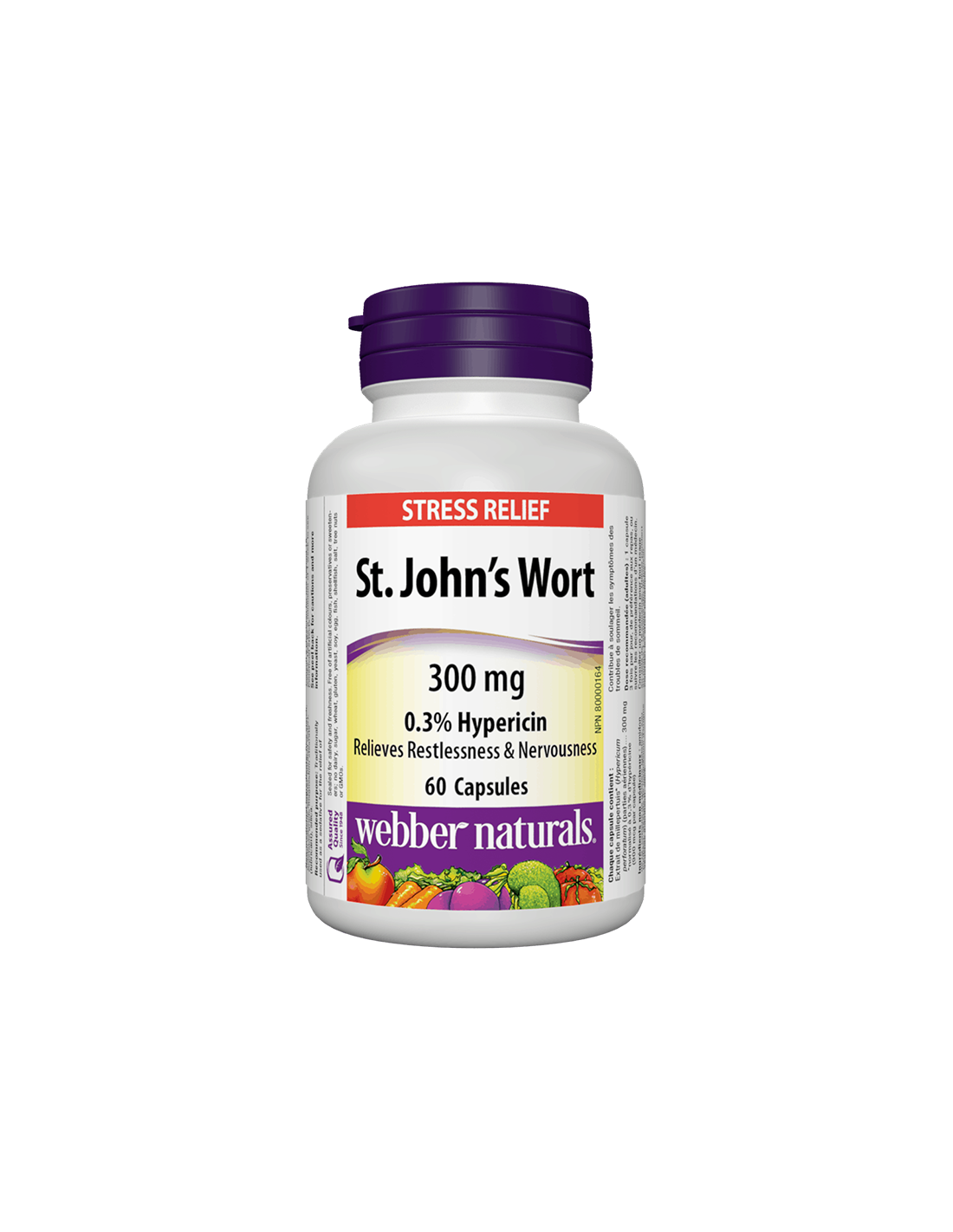 Millepertuis, 300 mg, 60 gélules <tc>Webber Naturals</tc>