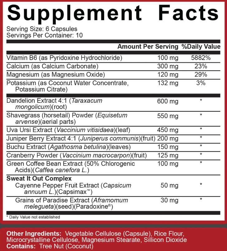 Diurétique prête sur scène - 60 capsules