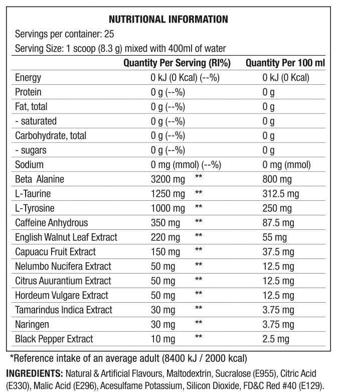 Tête de stim | Formule caféinée - 207 grammes