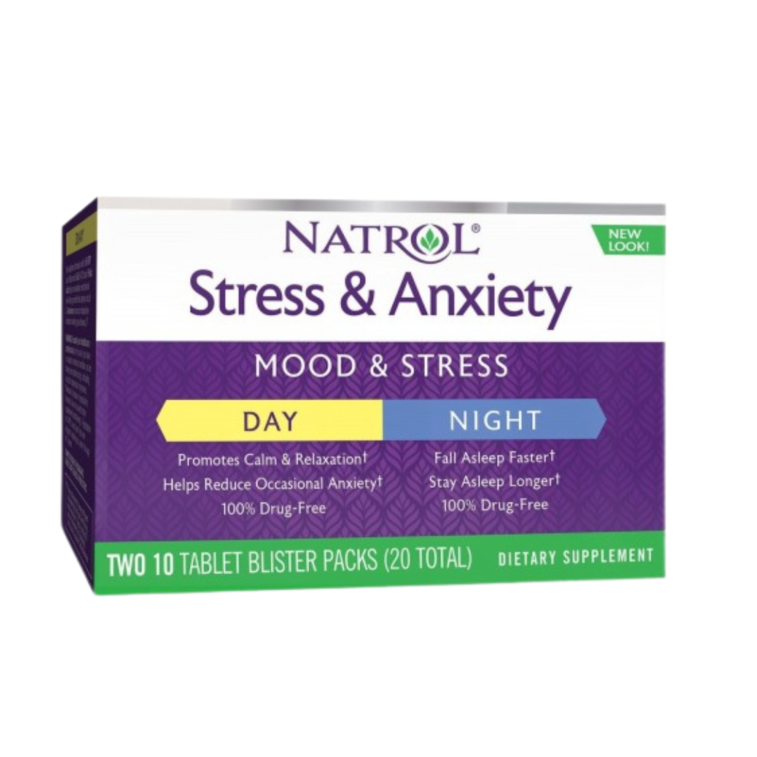 Tabs de stress et d'anxiété 10 + 10.