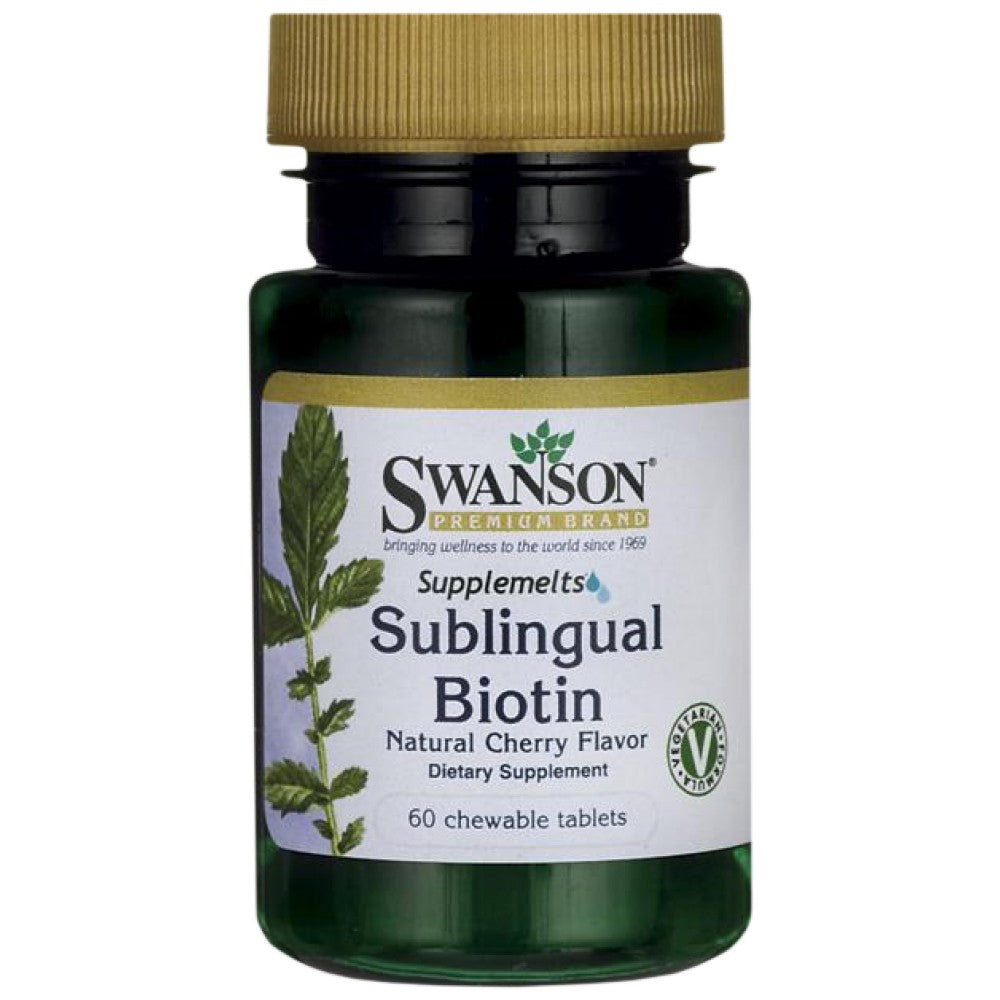Biotine sublinguale 5000 mcg 60 comprimés à croquer