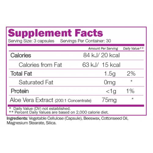 Super Aloe Vera (Extrait de concentré 200: 1) 90 capsules