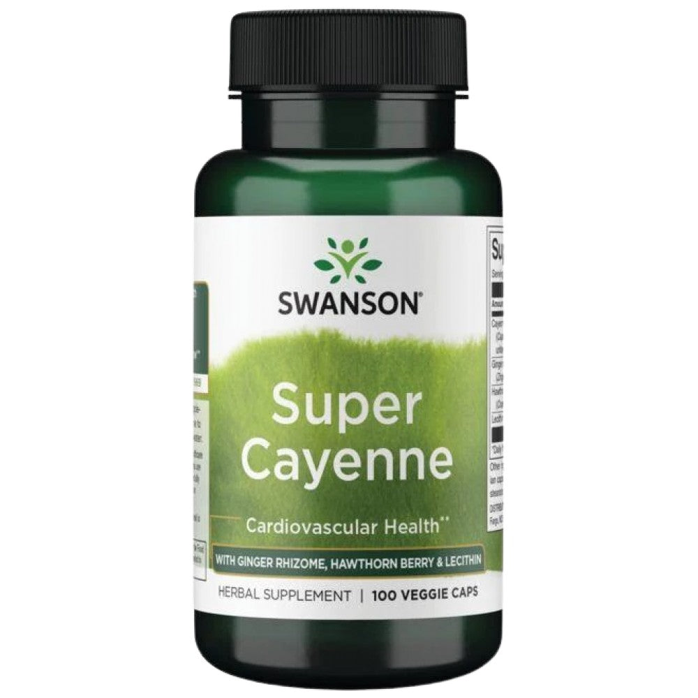Super Cayenne | Avec du gingembre et de l'aubépine 100 capsules