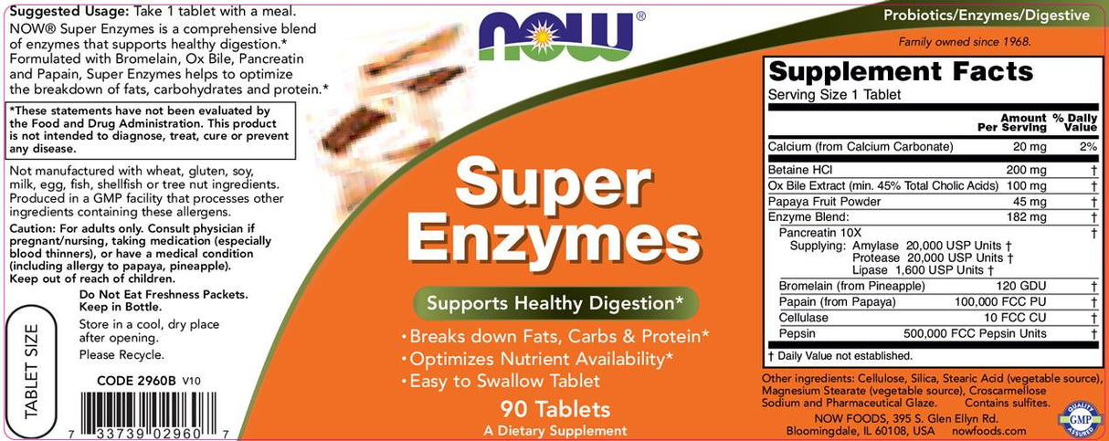 Super enzymes - 90 comprimés