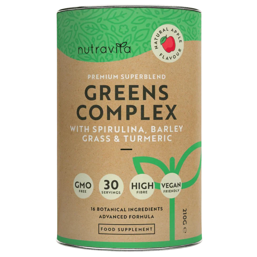 Complexe Super Greens (18 ingrédients actifs) 200 g <tc>Nutravita</tc>