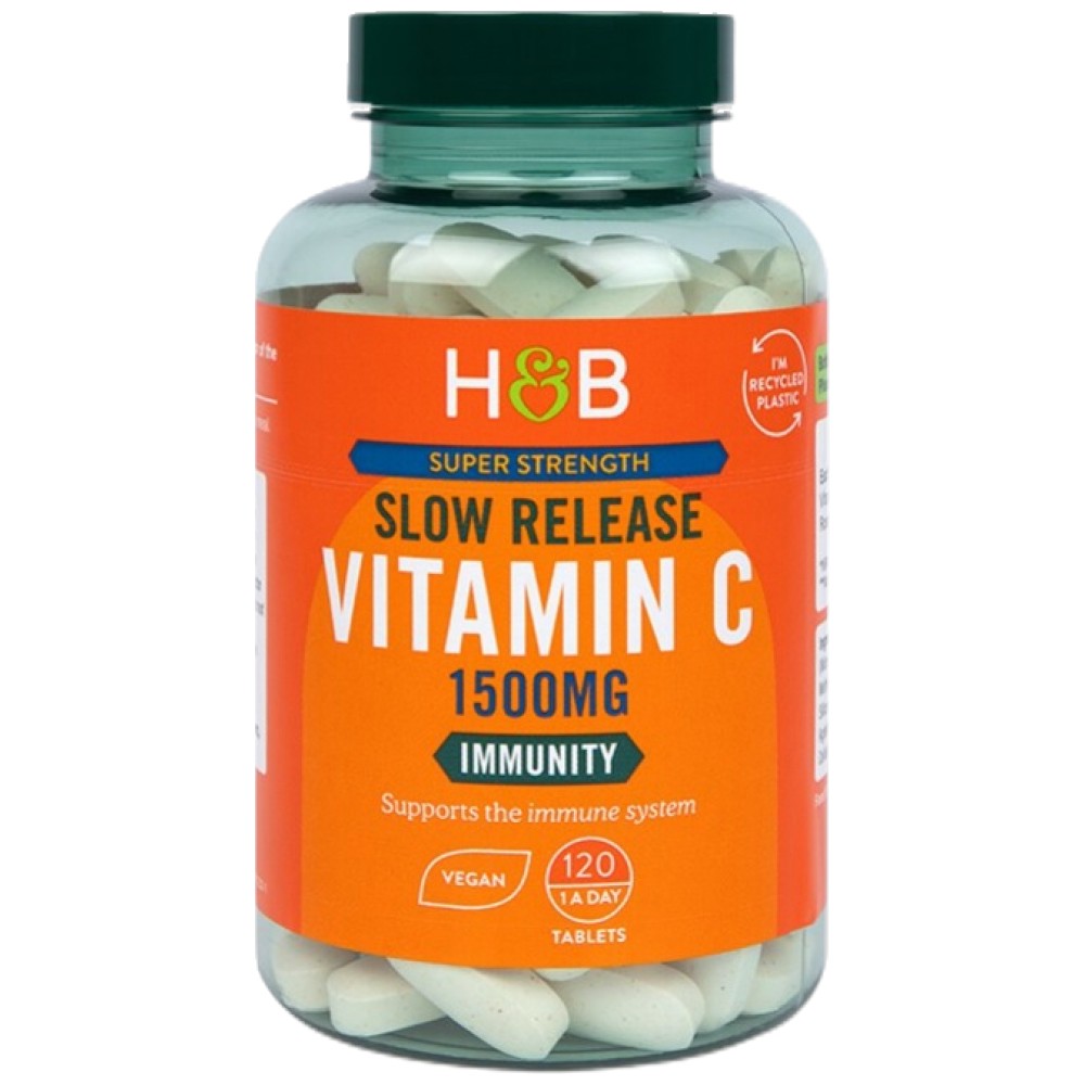 Super résistance à libération lente vitamine C 1500 mg - 120 comprimés