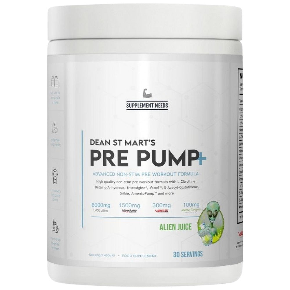 Pré-pompe + | Advanced Non-STIM PRE-WORKOUT - 450 grammes