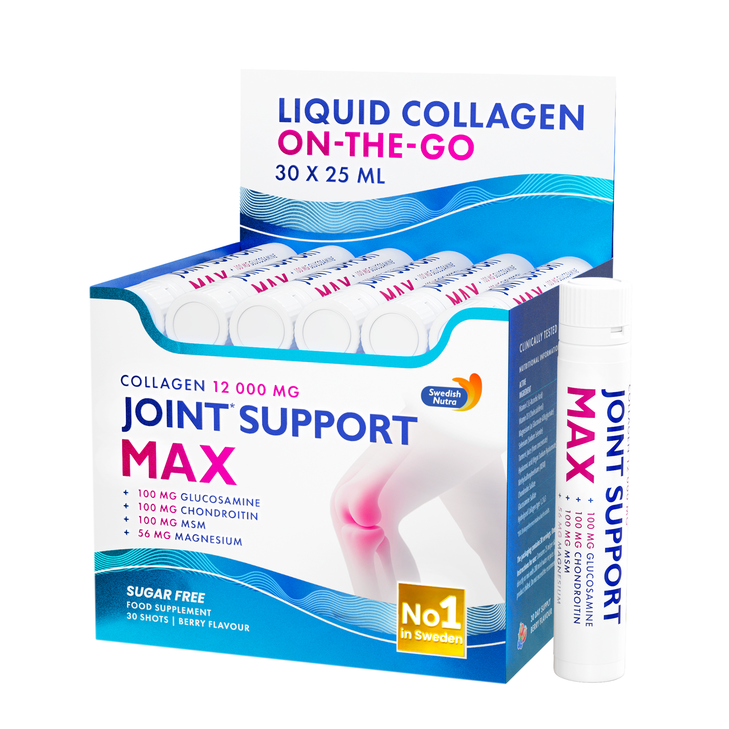 Joint Support MAX – Collagène liquide 12 000 mg (30 × 25 ml ampoules)