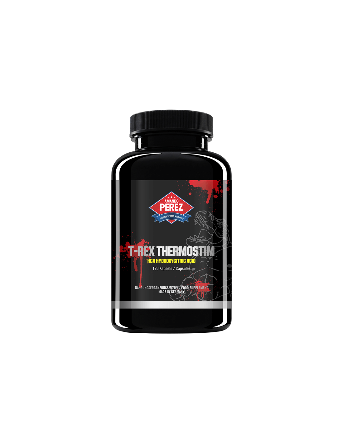 T-Rex Thermostim (HCA Hydroxycitric Acid)/Formule de brûleur de graisse naturelle, 120 capsules