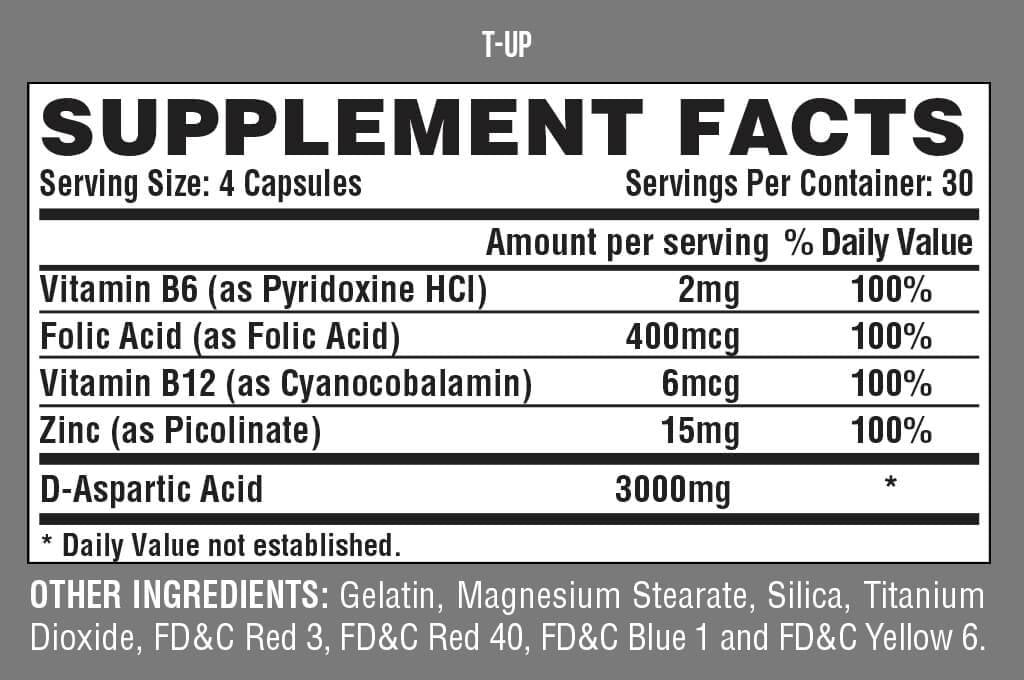 Black T-Up - 120 capsules