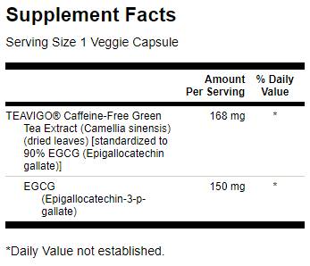 TEAVIGO Green Tea Extrait 90% EGCG 30 Capsules
