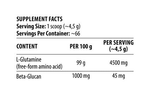 La glutamine | Défenseur musculaire ultime - 300 grammes