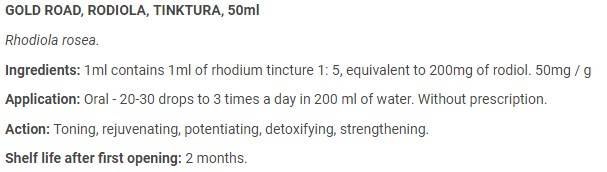 Teinture Rhodiola - 50 ml