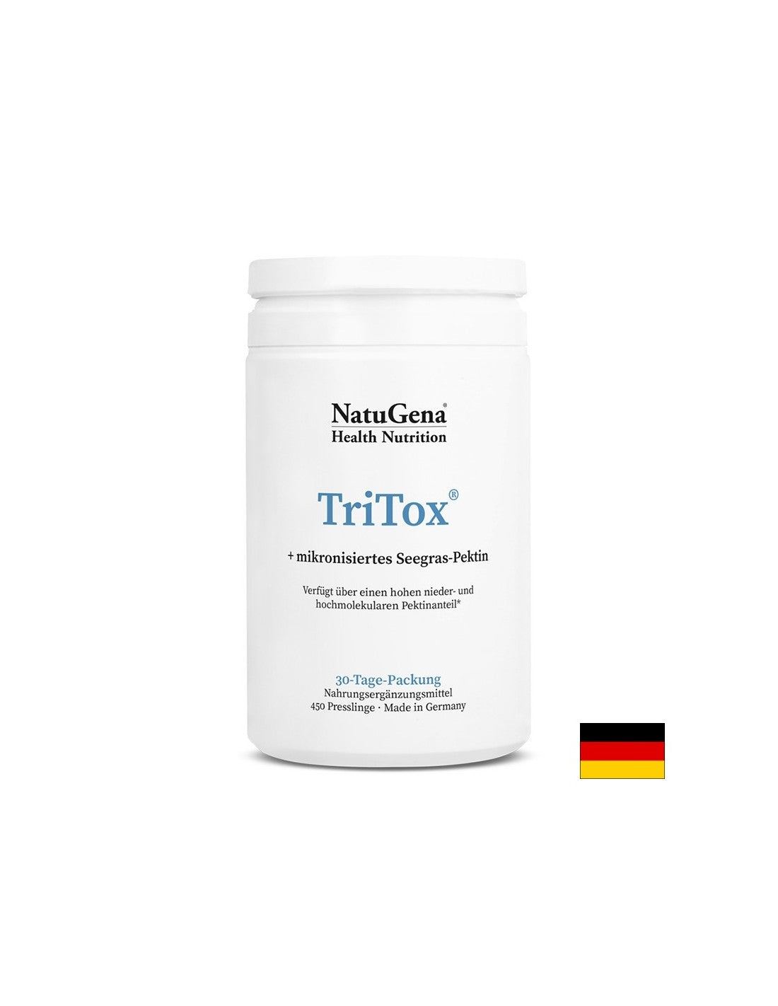 Pour soutenir l'immunité et le poids corporel normal - Tritox® (complexe de chlorella et de pectine d'algues), 450 comprimés