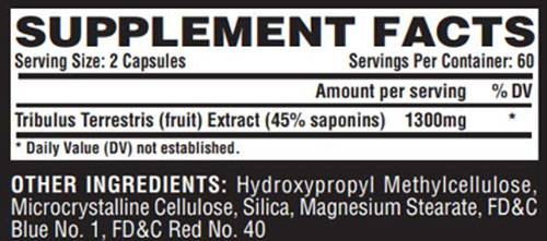 Tribulus Black 1300 - 120 capsules