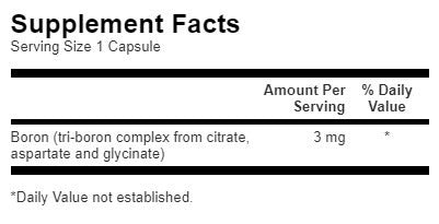 Complexe triple boron 3 mg - 250 capsules