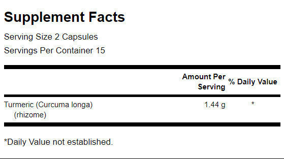 Curcuma 720 mg - 30 capsules