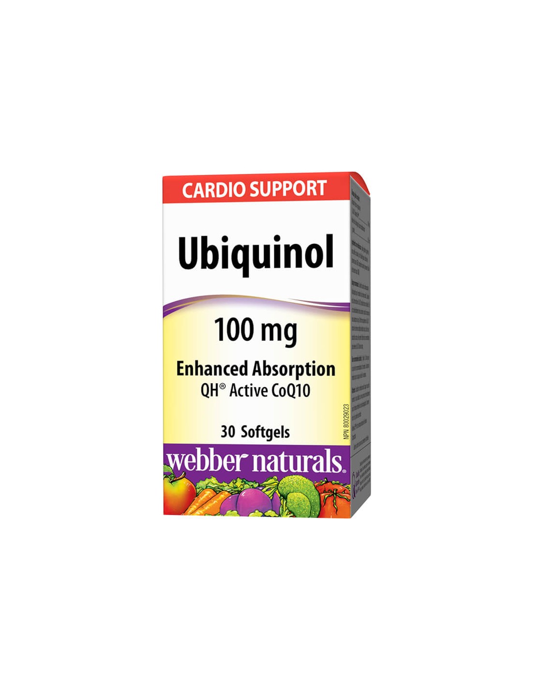 Ubiquinol CoQ10 actif - Ubiquinol coenzyme Q10 actif, 30 capsules molles <tc>Webber Naturals</tc>