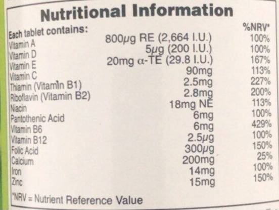 Multivitamine et minéraux végétaliens - 60 comprimés