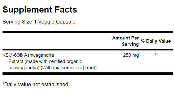 Ashwagandha ultime 250 mg/ksm-66 - 60 capsules