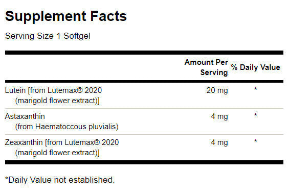 Antioxydant oculaire ultime 28 mg - 30 softgels