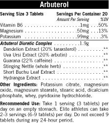 Capsules arbutérol 60