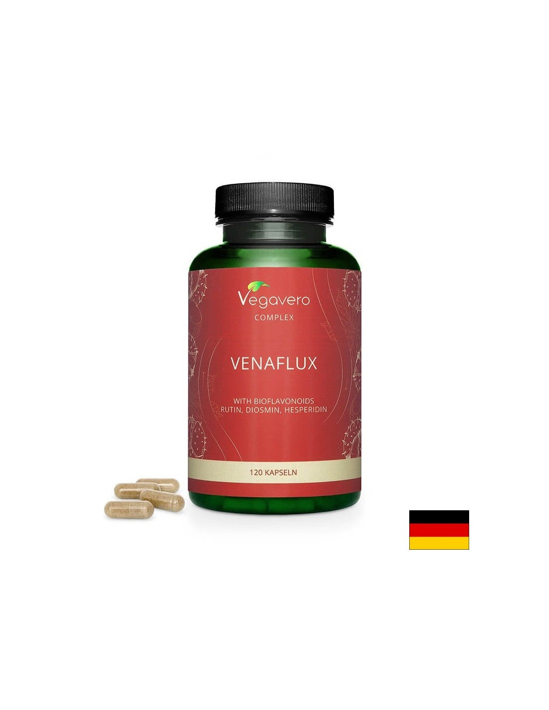 Venaflux Complex - Formule à base de plantes contre les varices et les hémorroïdes, 120 capsules <tc>Vegavero</tc>