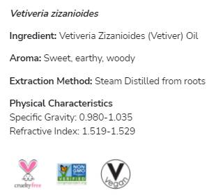 Huile de vétiver | 100% Pure Vetiveria Zizanioides - 10 ml