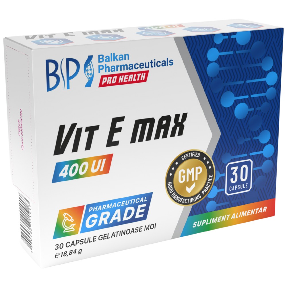 Vit E Max 400 UI - 30 capsules