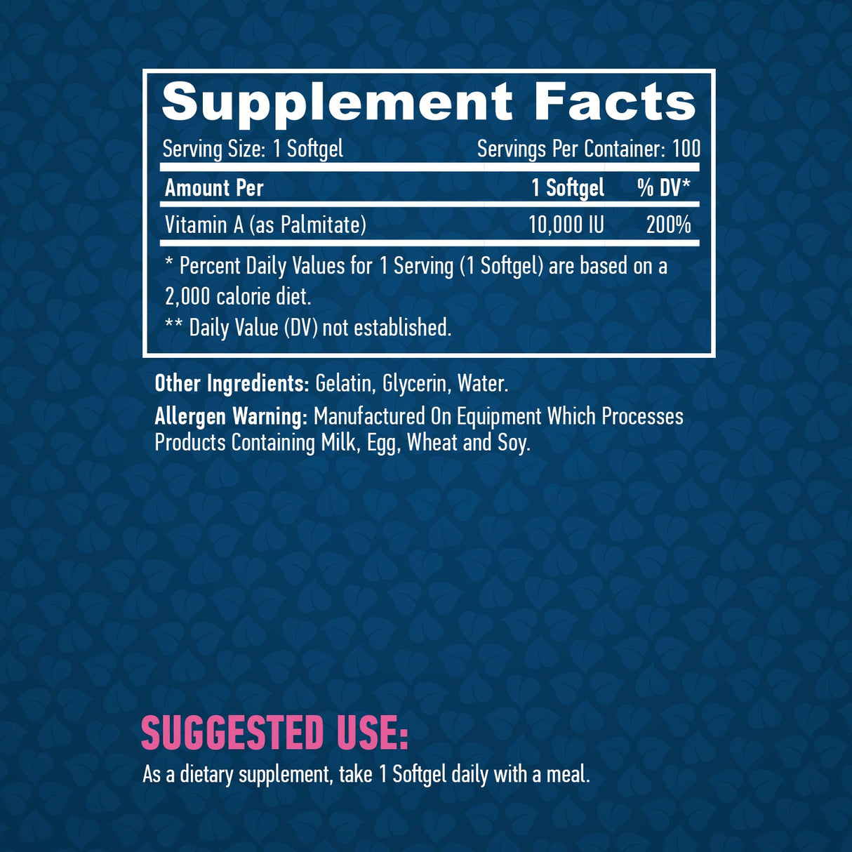 Vitamine A 10 000 GEX