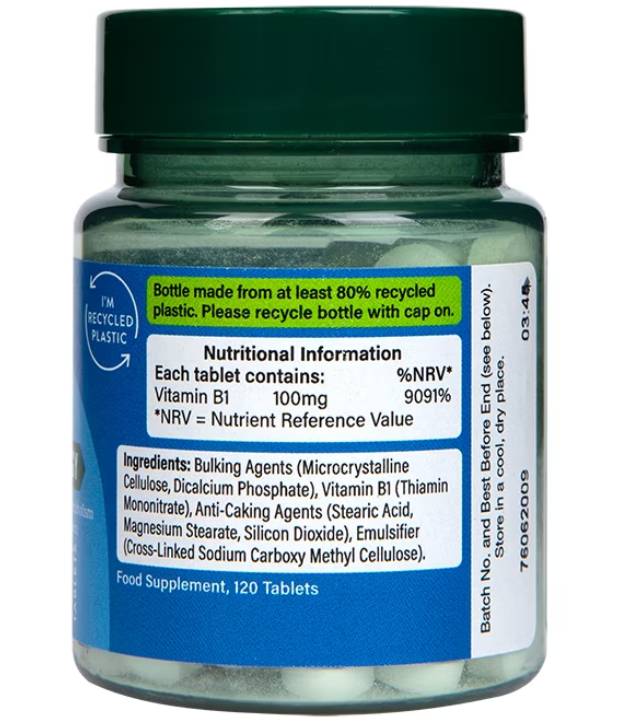 Vitamine B1 | Thiamine 100 mg - 120 comprimés