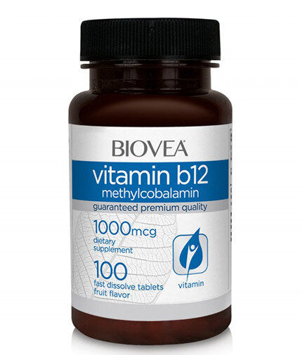 Vitamine B12 1000 Methylcobalamine Dissolve rapide/100 Tabs - 0