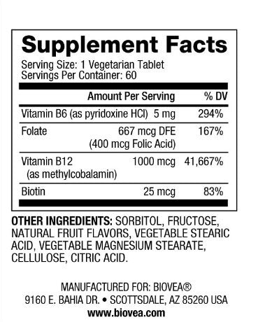 Vitamine B12 1000 Methylcobalamine Dissolve rapide/100 Tabs - 0