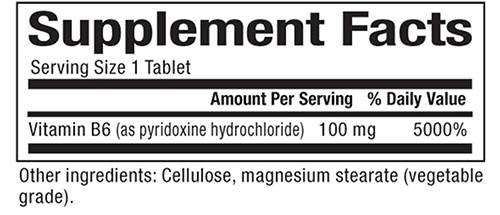 Vitamine B6 100 mg 90 comprimés